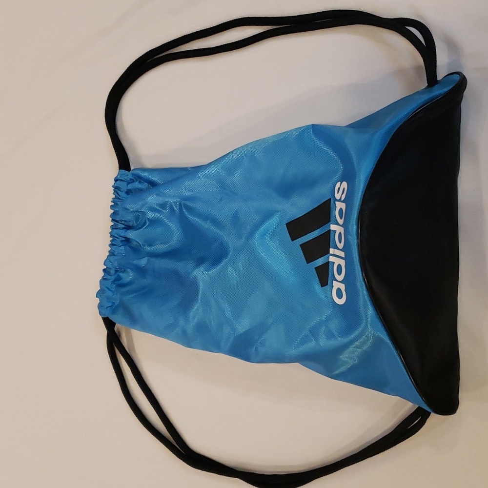 Adidas Drawstring Bag - Black & Blue Athletic Bag